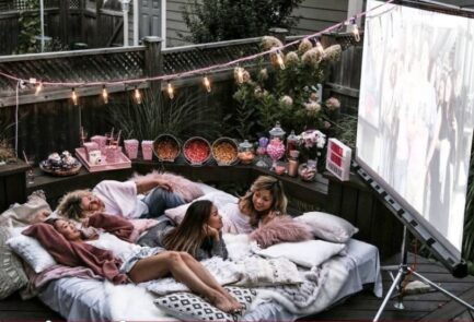 Outdoor movie projector rental