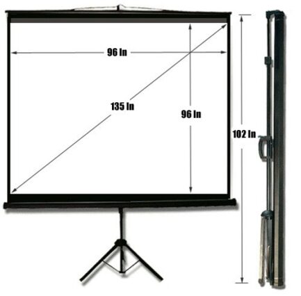 96 Extra large Projector Screen rental