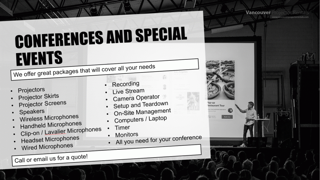 Conference Packages AV Equipment PB