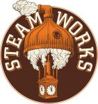 Steamworks projector for business meeting