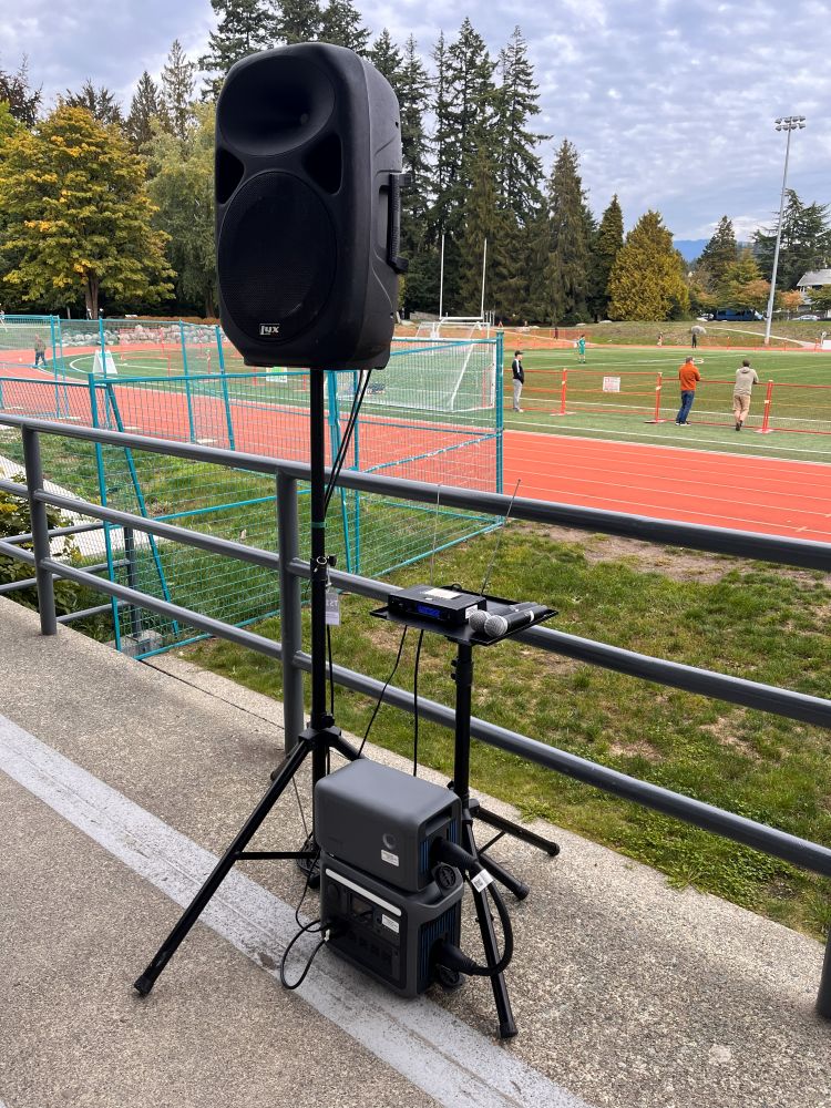 North Vancouver Outdoor Speaker and Mic Rental