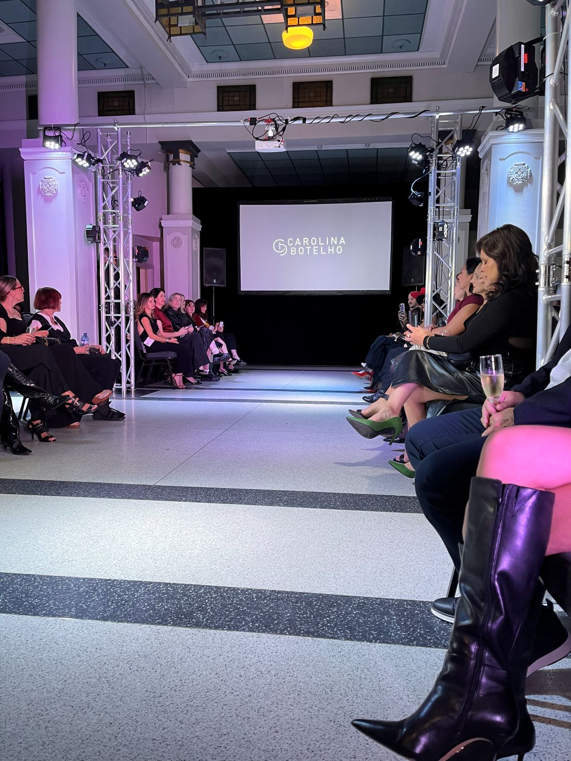 Stage with coulourfull lightning and effects