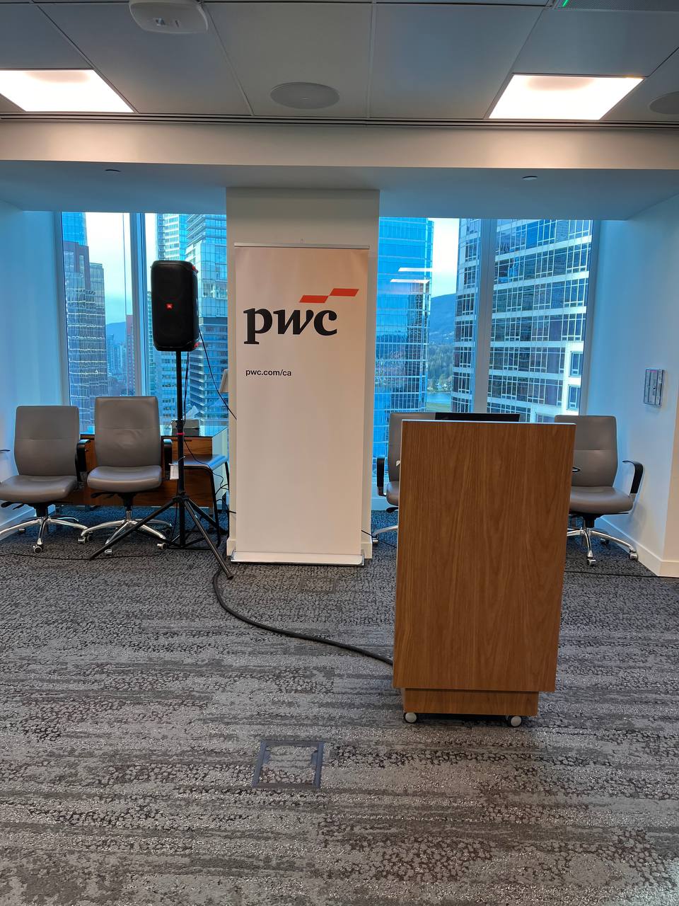 Reliable Audio Setup for PwC United Way Auction