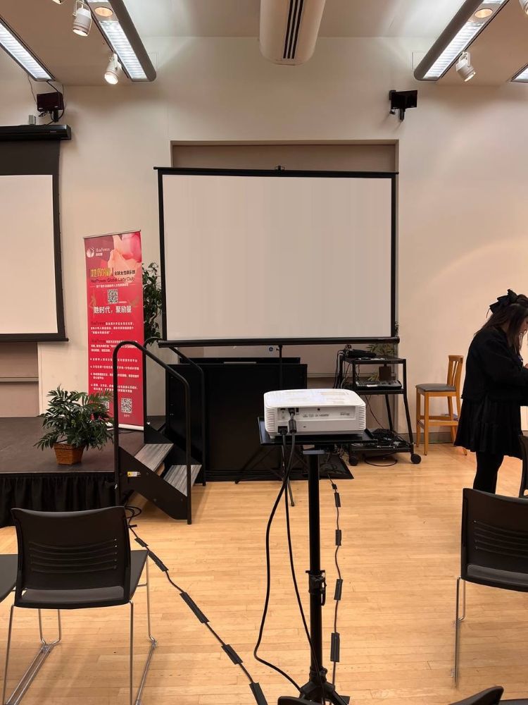 projector and screen rental for Vancouver Library Event