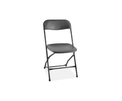 Black folding chair rental for corporate events, seminars, and AV production in Vancouver by Vancouver Projector Rentals