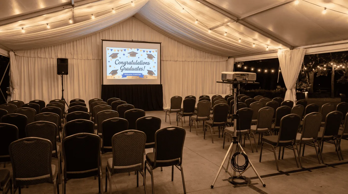 Backyard AV Graduation Rental Package