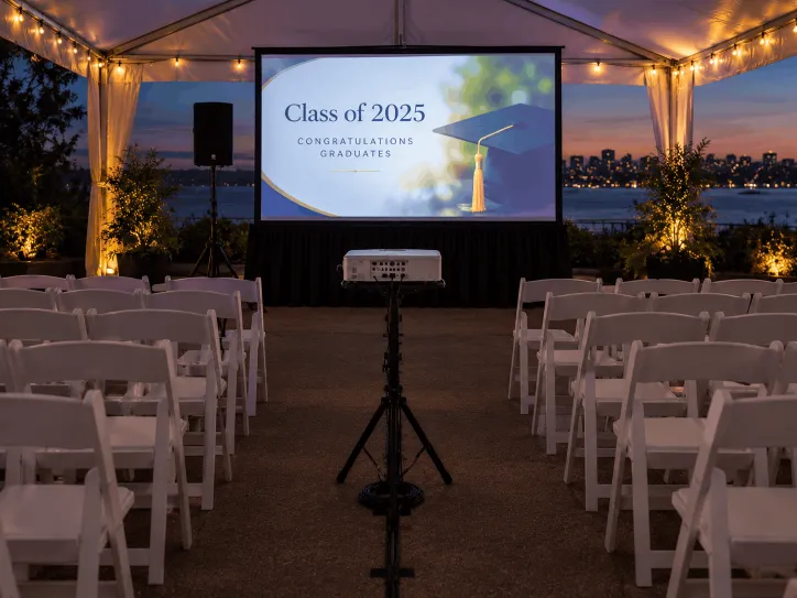 Vancouver Backyard AudioVisual Graduation rental Package