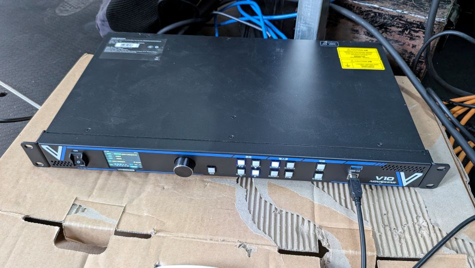 LED video processor taking the HDMI input for the LED wall
