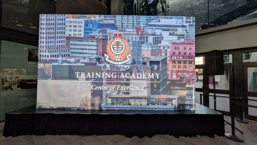 LED Wall Rental for Vancouver Police Department’s Training Academy Grand Opening